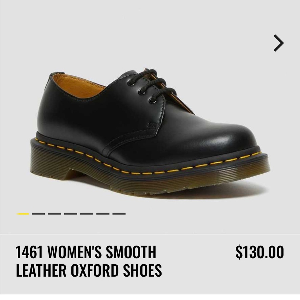 Dr. Martens 1461 WOMEN'S SMOOTH LEATHER OXFORD SHOES